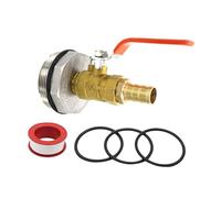 LOVIVER Adattatore per Rubinetto a barile, Rubinetto a Tamburo per Fusto da 55, Filettatura da 2 Pollici, valvola erogatrice a Bocca Larga, Presa