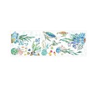 LOVIVER Adesivi murali sottomarini, carte da parati in PVC per interni, adesivi murali sottomarini per la scuola, la camera da letto, la porta e l'ufficio