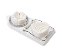 LOVIVER Affettatrice per Uova sode, 2 modalità di Taglio, tagliauova Professionale in Filo di Acciaio Inossidabile per Verdure domestiche, Bianco