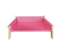 LOVIVER Amaca per Gatti, Lettino/Divano Robusto, Sedia da Gioco/Relax Stabile con Rivestimento Rimovibile, Comodo Lettino rialzato per Gatti, Mobile per, Rosa