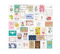 LOVIVER Assortimento di 40 Biglietti di Auguri con Buste per Il Compleanno ""