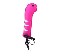 LOVIVER Boa di Segnalazione per Immersioni in Superficie, Boa Gonfiabile per Immersioni, Subacquea, con Clip, Tubo per Accessorio per Snorkeling e Pesca, Rosa Fluorescente