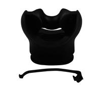 LOVIVER Boccaglio Immersione in Silicone Morbido Accessorio Universale Sostituibile Regolatore Subacqueo per Respiratore Antiscivolo Confort Adatto Mare Piscina Sport Acquatici, Nero