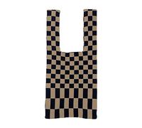 LOVIVER Borsa a tracolla morbida da donna in maglia Borsa tessuta Totes Borsa a tracolla Tasche a portafoglio Borse estive Hobo per telefono, nero