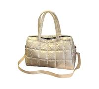 LOVIVER Borsa a tracolla trapuntata, elegante borsa morbida per vacanze, appuntamenti, viaggi e spostamenti, Bianco