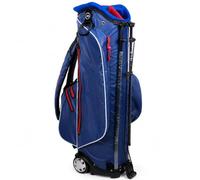 LOVIVER Borsa da Golf Custodia Carrello Sacca Trolley Cappuccio Protettivo in Nylon Impermeabile Retrattile Ruote Resistenti Tasche Capienti Adatta per Campo da Golf Trasporto Auto Allenamento