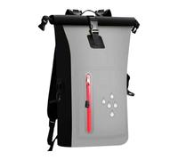 LOVIVER Borsa Impermeabile da 25 Litri con Tracolla Regolabile E Multifunzionale, Zaino Impermeabile per Kayak, Grigio