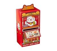 LOVIVER Busta per il capodanno cinese, tasca porta soldi, regalo tradizionale, carino e creativo, per compleanni, feste di primavera, Gatto Fortunato