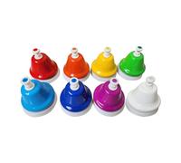 LOVIVER Campanelli da scrivania per bambini, giocattoli musicali educativi per bambini Set di campanelli a mano con 8 note, strumento musicale per bambini,