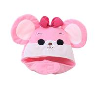 LOVIVER Cappello da Animale, Copricapo da Topo, Peluche, Divertente, novità, con Grandi Orecchie, Berretto da Animale per Feste a Tema di Compleanno e Feste