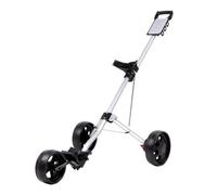 LOVIVER Carrello da Golf a Spinta Tre Ruote Carrello Trolley Supporto Passeggino con Struttura Triangolare Rinforzata E Scorrimento Morbido su Prato Adatto a Giri Lunghi Pratica Driving Range in Auto