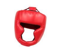 LOVIVER Casco da Boxe Protezione per la Testa per Le guance Casco da Boxe Protezione per la Testa per Grappling Wrestling Kickboxing, Bambini Rossi