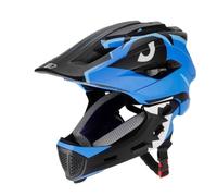 LOVIVER Casco Protettivo da Bici per Bambini con Doppia Configurazione Integrale E Aperta con Fori di Aerazione E Visiera Superiore Adatto per Andare in Bicicletta con Amici E Famiglia, Color to 1