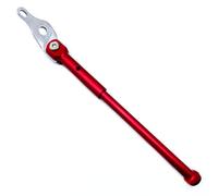 LOVIVER Cavalletto per Bicicletta Cavalletto Laterale Supporto Pieghevole Sostegno Parcheggio Accessorio Bici in Lega 6061 CNC Struttura Solida Peso Ridotto, Rosso