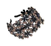 LOVIVER Cerchietto per capelli con gioielli, pettine antiscivolo, fascia rigida, accessori, fascia per capelli con strass scintillanti e dente per famiglia e