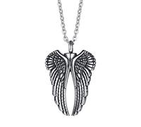 LOVIVER Ciondolo Cremazione Ceneri in Acciaio Inossidabile per Gioielli Keepsake Marito Moglie