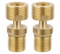 LOVIVER Connettore a vite, valvola angolare, raccordo per tubi, accessorio per bagno, valvola miscelatrice, 2 Pezzi