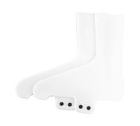 LOVIVER Copriscarpe Da Ciclismo 2 Pezzi Copriscarpe Da Bici Protezione Riutilizzabile Attrezzatura per Bici Da Strada E Montagna Tacchetti Copriscarpe, White M