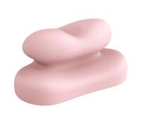 LOVIVER Cuscino Da Ufficio per Sonnellini, Cuscino per Il Collo, Supporto per Il Collo, a Ritorno Elastico, Facile Da Trasportare, Fodera, Rosa