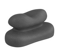 LOVIVER Cuscino Da Ufficio per Sonnellini, Cuscino per Il Collo, Supporto per Il Collo, a Ritorno Elastico, Facile Da Trasportare, Fodera, Grigio