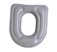 LOVIVER Cuscino di supporto per sedile WC gonfiabile, leggero e confortevole, per uomini che viaggiano in aereo, Grigio