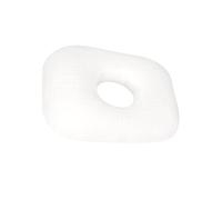 LOVIVER Cuscino per piercing all'orecchio con foro, fodera traspirante e rimovibile, per indossare le cuffie e orecchini, supporto per le orecchie per, Bianco