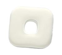 LOVIVER Cuscino per piercing all'orecchio con foro, versatile, morbido, sfoderabile, per dormire sul fianco, cuscino per protezione dell'orecchio, per, Quadrato Bianco