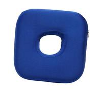 LOVIVER Cuscino per piercing all'orecchio con foro, versatile, morbido, sfoderabile, per dormire sul fianco, cuscino per protezione dell'orecchio, per, Quadrato Blu