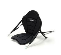 LOVIVER Cuscino per Sedia da Kayak con Schienale Sagomato E Rivestimento in Tessuto Oxford con di Fissaggio a Cinghie Adatto per Canoa da Avventura, Y02 Sedile per Paddle Board Nero