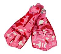 LOVIVER da Immersione a Cinghiolo Aperto Subacquee da Nuoto da Snorkeling con Ventilata E Scarico Ovale per Controllo Della Adatte a Allenamento in Piscina , Mimetico Rosa , XL（44-46）