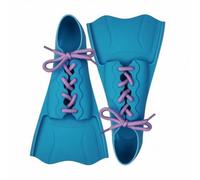 LOVIVER da Nuoto a Allenamento Propulsione Controllata Resistenza con Allacciatura Personalizzabile Tenuta Ferma Corpo Contornato Linee Rialzate Silicone , Blu Celeste , XS 28-31码