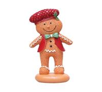 LOVIVER Decorazione natalizia a forma di, scultura decorativa da collezione, figura da tavolo per cucina e soggiorno invernali, Abito Rosso