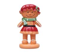 LOVIVER Decorazione natalizia a forma di, scultura decorativa da collezione, figura da tavolo per cucina e soggiorno invernali, Gonna Rossa