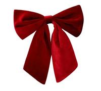 LOVIVER Decorazione Natalizia con Fiocco di Velluto, Morbida e Creativa, per Feste all'aperto, in Fattoria e al Chiuso, Vino Rosso