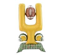 LOVIVER Decorazione per feste di calcio, accessorio per gioco di di rugby, arco di palloncini gonfiabile per porta estiva per ragazzi e ragazze,