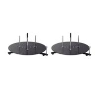 LOVIVER Distributore di cavi Distributore di fili Portatile Versatile Resistente Comodo Porta bobine di fili Compatto Anti-groviglio Supporto di scarico, 2 Livelli 39cm