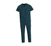 LOVIVER Divise da infermiere, set di camice e abbigliamento da lavoro per SPA, salone di bellezza e cosmetologia, Lago Blu, L