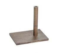 LOVIVER Espositore con Base e Verticale Elegante Espositore da Tavolo Legno Decorativo Piedistallo Quadrato in Legno per Boutique, Banchi e Scaffali, Legno Antico
