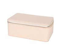 LOVIVER Espositore portaoggetti per Gioielli con 12 Tasche, Contenitore portagioie, Organizer per Anelli e anniversari, Beige