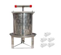 LOVIVER Estrattore per, Estrazione del Vino, Robusto con pressa Manuale a T, pressa per Frutta e Vino, per Verdure, Olio d'oliva, 5 Maglie di Filtrazione