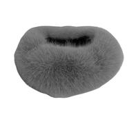 LOVIVER Fascia per capelli in pelliccia sintetica, fascia per capelli calda e morbida per il freddo invernale, da indossare tutti i giorni all'aperto, Grigio