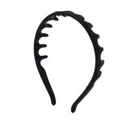 LOVIVER Fascia per capelli in silicone, semplice, morbida e confortevole, accessori per capelli, fascia per capelli antiscivolo, per donne, ragazze, Nero