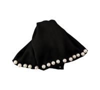 LOVIVER Fermaglio per capelli da donna, antiscivolo, con fermaglio per coda di cavallo, accessorio per capelli, Perline Bianche 11x2x7cm
