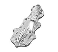 LOVIVER Fermaglio per libri a forma di mano da donna vintage, portadocumenti per cancelleria, raccoglitore per diario creativo, clip per tenere un diario con, Argento