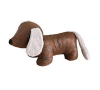 LOVIVER Fermaporta decorativo con peso, fermaporta con peso, moderno ornamento in tessuto a forma di cane di peluche, in Piedi