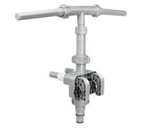 LOVIVER Fontana per Piscina, Cascata, irrigatore per Piscina, Fontana a Doppio spruzzo, Raffreddamento, Versatile e Robusta, Grigio