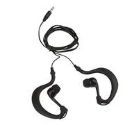 LOVIVER Gancio per Orecchie da 3,5 Mm Impermeabile Sport/Corsa/all' Cuffie Cuffie Auricolari in-Ear Auricolari per MP3 MP4 E Alt, Nero