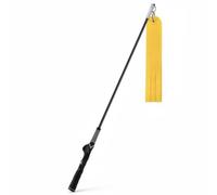 LOVIVER Golf Swing Attrezzo Pratica Golf Mazza Allenatore Impugnatura Sagomata Materiale TPE E Fibra di Vetro Funzione Controllo Potenza Adatto a Principianti, Giallo