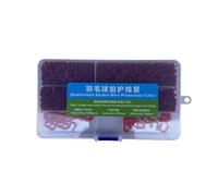 LOVIVER Gommino per Racchetta da Badminton Set Completo Boccole Occhielli Tubi Passacorda Protezione Corde Nylon Solido Separato Adatto a Manutenzione Quotidiana Negozio Attrezzi, Color to 2