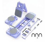 LOVIVER Home Exercise Board Tavola Fitness per Core Scorrevole Allenamento Multifunzionale con Resistenze Modulabili in Polipropilene Adatta per Allenamento Total Body Casa Spazio Ridotto, Viola